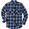 COOFANDY Men’s Flannel Plaid Shirts Long Sleeve Casual Button Down Shirt with Pockets(Light Blue)