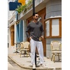 COOFANDY Mens Long Sleeve Tee Shirts Crew Neck Cotton T-Shirt Casual Shirts(Dark Grey)