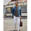 COOFANDY Mens Long Sleeve Tee Shirts Crew Neck Cotton T-Shirt Casual Shirts(Dark Grey)