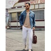 COOFANDY Mens Long Sleeve Tee Shirts Crew Neck Cotton T-Shirt Casual Shirts(Khaki)