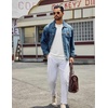 COOFANDY Mens Long Sleeve Tee Shirts Crew Neck Cotton T-Shirt Casual Shirts(White)