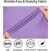 COOFANDY Men’s Muscle Fit Dress Shirts Wrinkle-Free Long Sleeve Casual Button Down Shirts(Lavender Purple)
