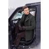 COOFANDY Mens Pea Coat Single Breasted Peacoat Winter Short Trench Coat(Dark Grey)