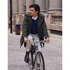 COOFANDY Mens Pea Coat Single Breasted Peacoat Winter Short Trench Coat(Dark Grey)