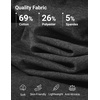 COOFANDY Mens T-Shirt Quarter Button Pullover Casual Long Sleeve Sweatshirt(Dark Grey)