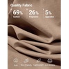 COOFANDY Mens T-Shirt Quarter Button Pullover Casual Long Sleeve Sweatshirt(Khaki)