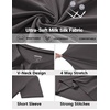 COOFANDY Mens V Neck T-Shirts Short Sleeve Stretch Casual Classic Basic Tee Soft Undershirts(Dark Grey-1 Pack)