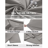 COOFANDY Mens V Neck T-Shirts Short Sleeve Stretch Casual Classic Basic Tee Soft Undershirts(Light Grey-1 Pack)