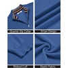 COOFANDY Quarter Zip Pullover Men 1/4 Zip Sweaters Business Casual Sweater(Denim Blue)