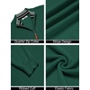 COOFANDY Quarter Zip Pullover Men 1/4 Zip Sweaters Business Casual Sweater(Forest Green)