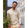 COOFANDY Long Sleeve Polo Shirts for Men Lightweight Polo Slim Fit Waffle Collared Pullover(Champagne)