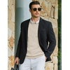 COOFANDY Mens Casual V Neck Sweater Knit Slim Fit Long Sleeve Pullover Top(Light Khaki)