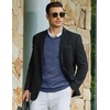 COOFANDY Mens Casual V Neck Sweater Knit Slim Fit Long Sleeve Pullover Top(Pattern 5)
