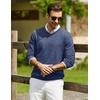 COOFANDY Mens Casual V Neck Sweater Knit Slim Fit Long Sleeve Pullover Top(Pattern 5)