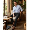 COOFANDY Men’s Classic Fit Dress Pants Flat Front Straight Suit Pant(Black)
