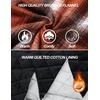 COOFANDY Mens Flannel Shirt Jacket Quilted Lined Plaid Jacket Warm Shackets(Orange)
