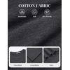 COOFANDY Mens Long Sleeve Tee Shirts Cotton Casual Crew Neck Basic T‑Shirts(Dark Gray)