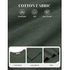 COOFANDY Mens Long Sleeve Tee Shirts Cotton Casual Crew Neck Basic T‑Shirts(Dark Green)