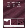 COOFANDY Mens Long Sleeve Tee Shirts Cotton Casual Crew Neck Basic T‑Shirts(Dark Red)