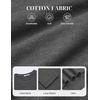 COOFANDY Mens Long Sleeve Tee Shirts Cotton Casual Crew Neck Basic T‑Shirts(Gray)