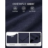 COOFANDY Mens Long Sleeve Tee Shirts Cotton Casual Crew Neck Basic T‑Shirts(Midnight Blue)