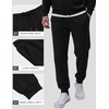 COOFANDY Mens Tracksuits 2 Piece Set Full Zip Hoodie Jogging Sweat Suits(Black)