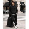 COOFANDY Mens Tracksuits 2 Piece Set Full Zip Hoodie Jogging Sweat Suits(Black)