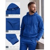 COOFANDY Mens Tracksuits 2 Piece Set Full Zip Hoodie Jogging Sweat Suits(Blue)