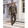 COOFANDY Mens Tracksuits 2 Piece Set Full Zip Hoodie Jogging Sweat Suits(Camo 2)