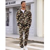 COOFANDY Mens Tracksuits 2 Piece Set Full Zip Hoodie Jogging Sweat Suits(Camo 2)