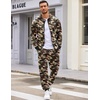 COOFANDY Mens Tracksuits 2 Piece Set Full Zip Hoodie Jogging Sweat Suits(Camo 2)