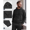 COOFANDY Mens Tracksuits 2 Piece Set Full Zip Hoodie Jogging Sweat Suits(Dark Gray)
