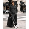 COOFANDY Mens Tracksuits 2 Piece Set Full Zip Hoodie Jogging Sweat Suits(Dark Gray)