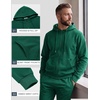 COOFANDY Mens Tracksuits 2 Piece Set Full Zip Hoodie Jogging Sweat Suits(Dark Green)