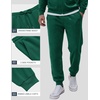COOFANDY Mens Tracksuits 2 Piece Set Full Zip Hoodie Jogging Sweat Suits(Dark Green)