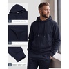 COOFANDY Mens Tracksuits 2 Piece Set Full Zip Hoodie Jogging Sweat Suits(Navy Blue)