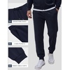 COOFANDY Mens Tracksuits 2 Piece Set Full Zip Hoodie Jogging Sweat Suits(Navy Blue)