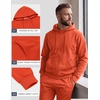 COOFANDY Mens Tracksuits 2 Piece Set Full Zip Hoodie Jogging Sweat Suits(Orange)