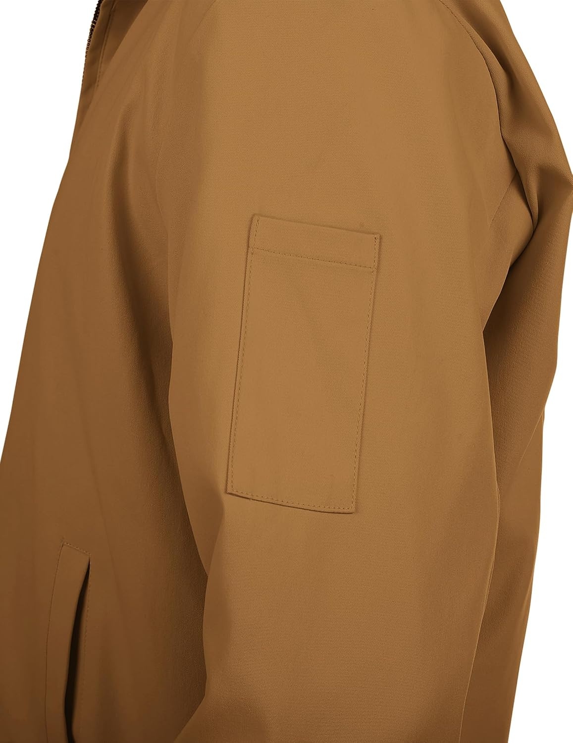 image:imageCOOFANDY Mens Lightweight Zip Up Jacket Golf Work Casual Office JacketsLight Brown
