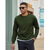 COOFANDY Men’s Crewneck Sweatshirts Long Sleeve Casual Pullovers Sweaters(Army Green)