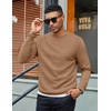 COOFANDY Men’s Crewneck Sweatshirts Long Sleeve Casual Pullovers Sweaters(Camel)