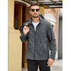 COOFANDY Men’s Fleece Jackets Full Zip Lightweight Casual Sweater Jacket(Medium Grey)