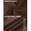 COOFANDY Men’s Lightweight Zip Up Jacket Golf Work Casual Office Jackets(Brown)