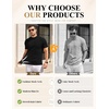 COOFANDY Mens Mock Turtleneck Sweater Short Sleeve Slim Fit Casual Sweaters(##A-black)