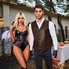 COOFANDY Mens Western Cowboy Vest Leather Waistcoat Vest Halloween Costume(Coffee)