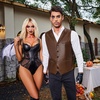 COOFANDY Mens Western Cowboy Vest Leather Waistcoat Vest Halloween Costume(Dark Brown)