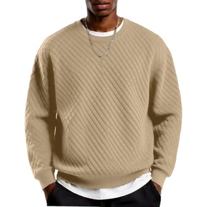COOFANDY Men’s Crewneck Sweatshirts Long Sleeve Casual Pullovers Sweaters(Light Khaki)