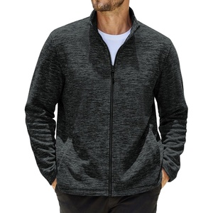 COOFANDY Men’s Fleece Jackets Full Zip Lightweight Casual Sweater Jacket(Dark Grey)