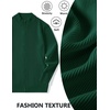 COOFANDY Mens Zip up Sweater Casual Knitted Cardigan Sweater Stand Collar(Green)
