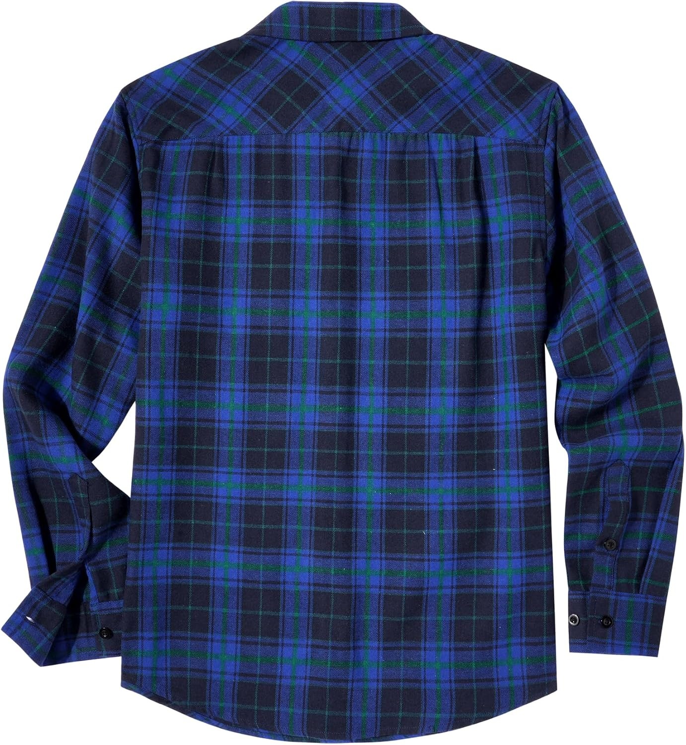 image:imageCOOFANDY Mens Flannel Shirts Long Sleeve Plaid Casual Button Down ShirtPlaid Black Blue
